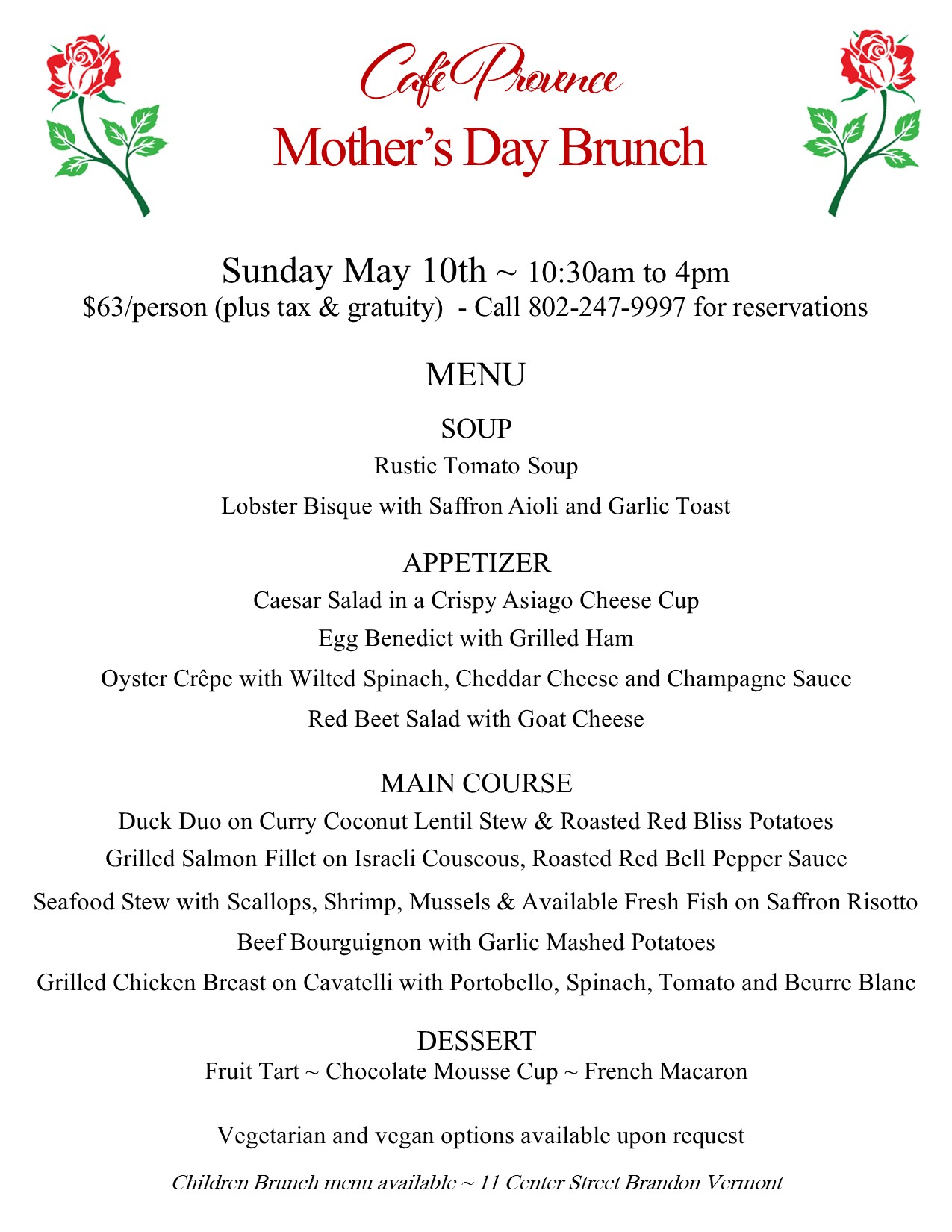 Mother's Day Brunch